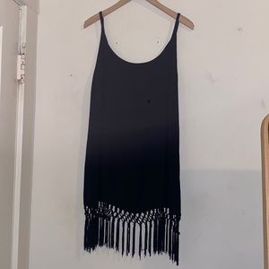 Tobi - Flapper-style mini black dress (Medium)